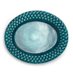 Mateus Bubbles oval plate 20 cm, Ocean Turquoise Sale