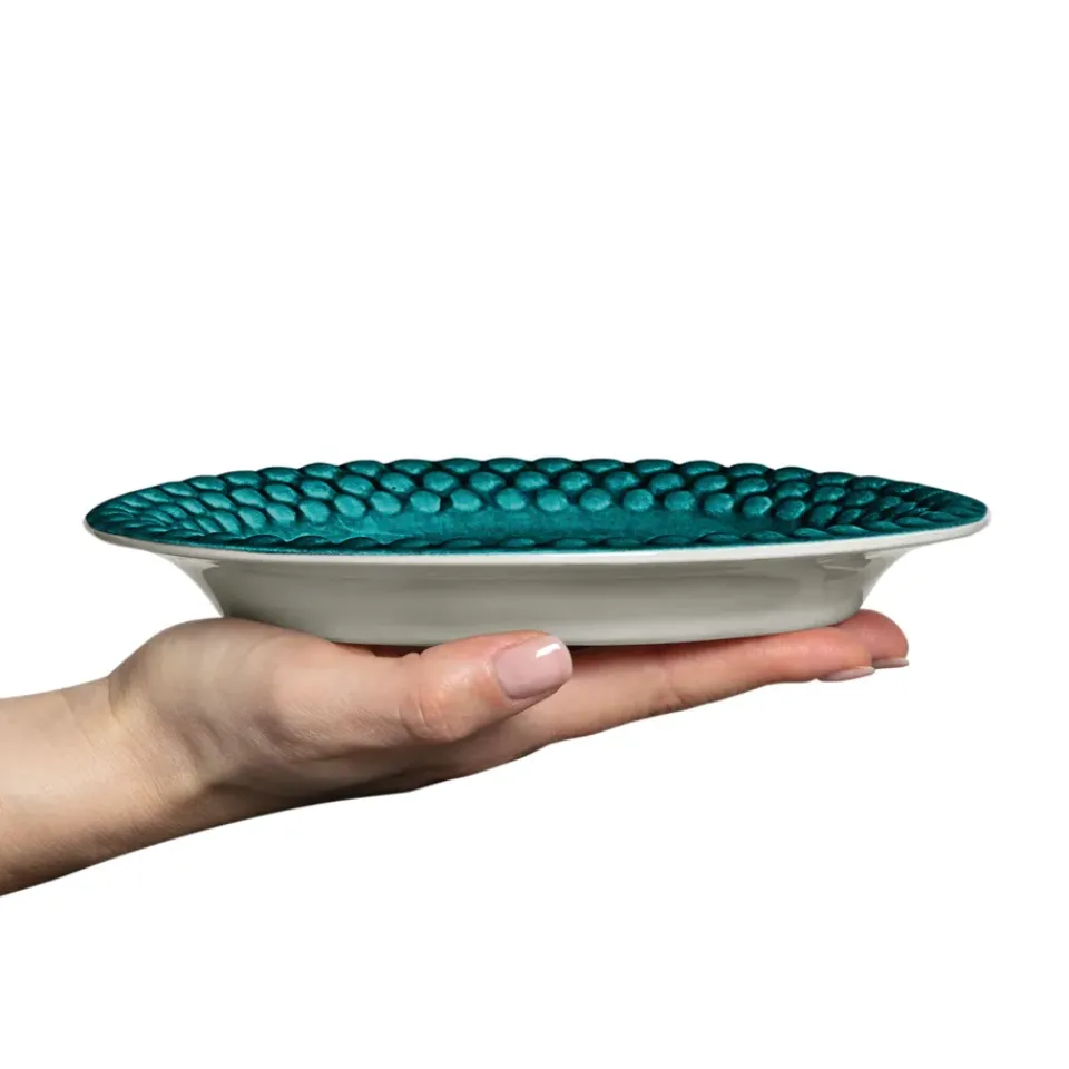 Mateus Bubbles oval plate 20 cm, Ocean Turquoise Sale