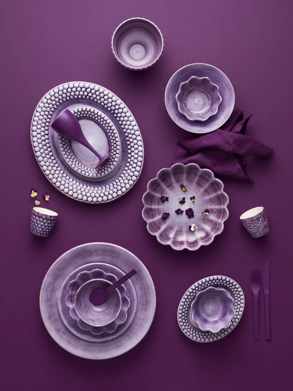 Mateus Bubbles oval plate 20 cm, Violet Purple New