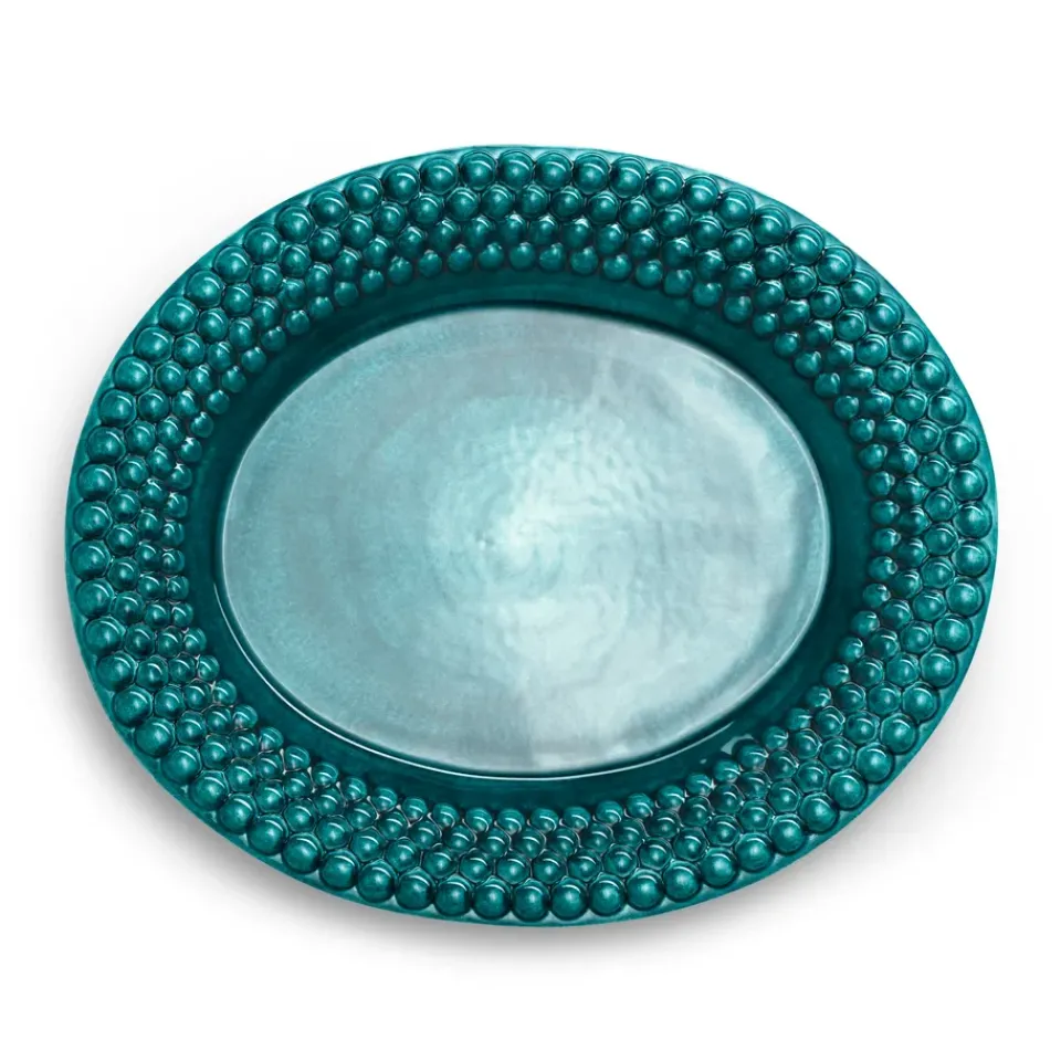 Mateus Bubbles oval saucer 35 cm, Ocean Turquoise Best