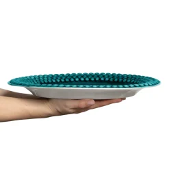 Mateus Bubbles oval saucer 35 cm, Ocean Turquoise Best