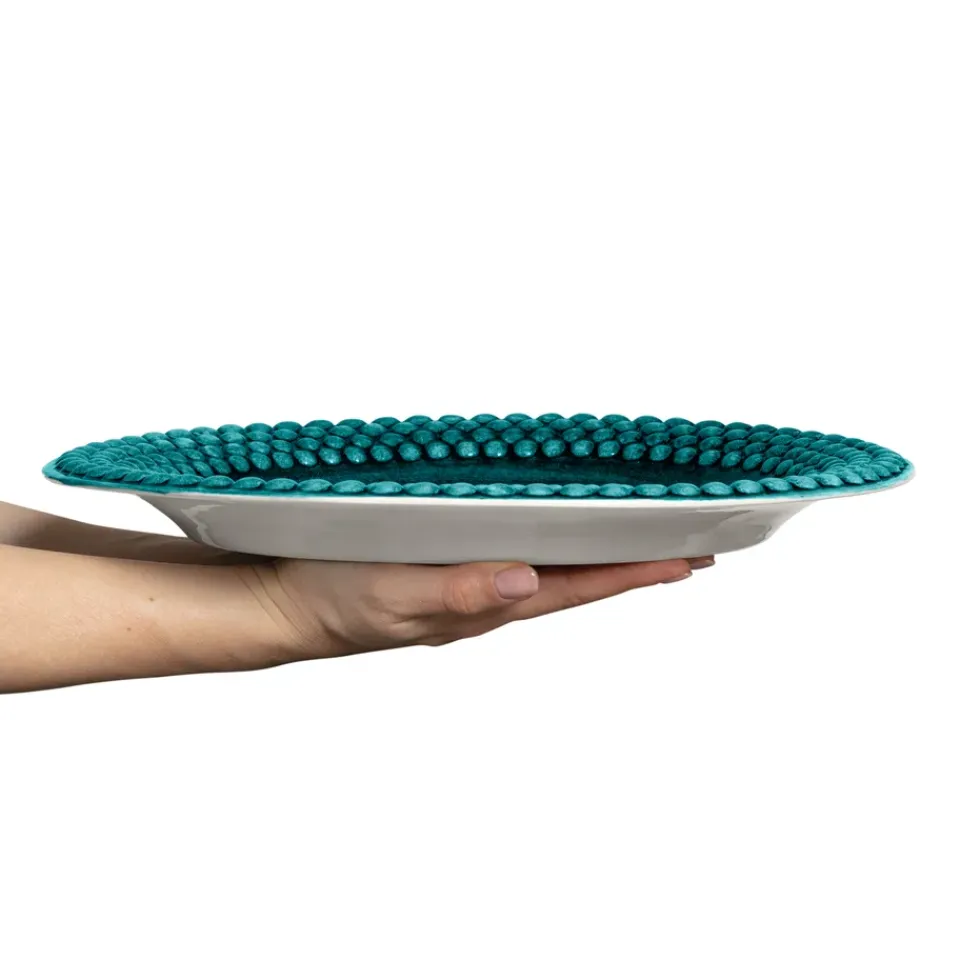 Mateus Bubbles oval saucer 35 cm, Ocean Turquoise Best