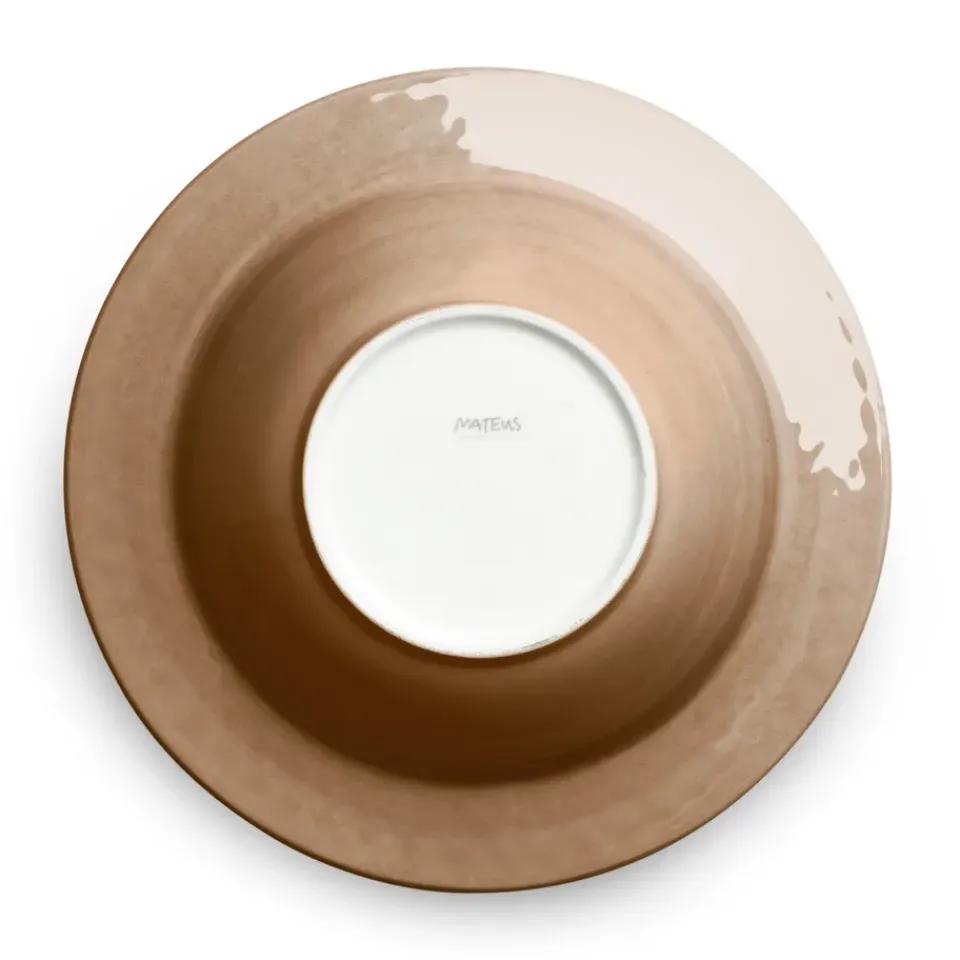 Mateus Bubbles soup plate 25 cm, cinnamon Brown Sale