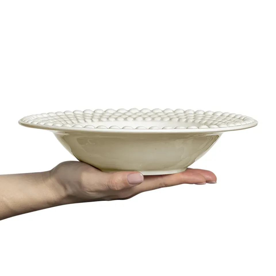 Mateus Bubbles soup plate 25 cm, Sand Beige Outlet