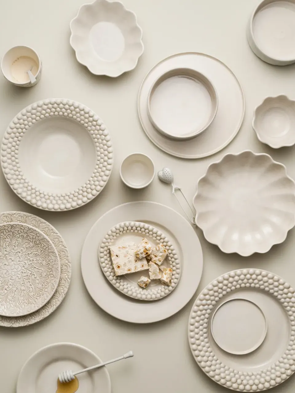 Mateus Bubbles soup plate 25 cm, White Clearance