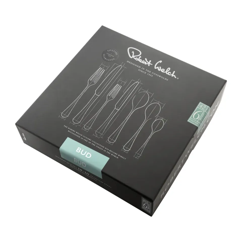 Robert Welch Bud Bright cutlery, 42 pieces Silver-coloured Clearance