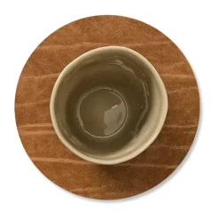 LIND DNA Buffalo coaster circle, Nature BeigeBrown Sale
