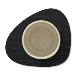 LIND DNA Buffalo coaster reversible curve 1 pcs, black-nature BrownBlack Clearance