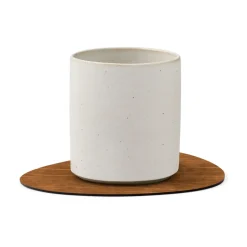 LIND DNA Buffalo coaster reversible curve 1 pcs, black-nature BrownBlack Clearance