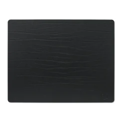 LIND DNA Buffalo placemat reversible square 1 pcs, black-nature BrownBlack Discount