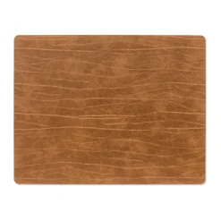 LIND DNA Buffalo placemat reversible square 1 pcs, black-nature BrownBlack Discount