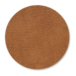 LIND DNA Bull coaster circle, Nature BeigeBrown Outlet