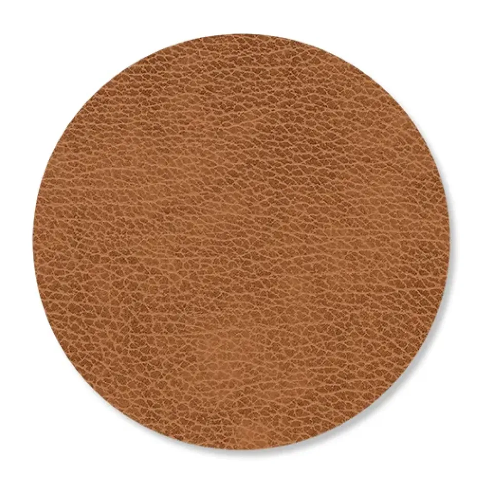 LIND DNA Bull coaster circle, Nature BeigeBrown Outlet