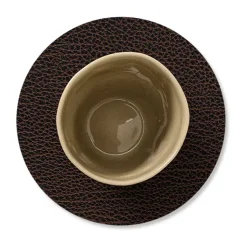 LIND DNA Bull coaster reversible circle 1 pcs, black-brown BrownBlack Sale