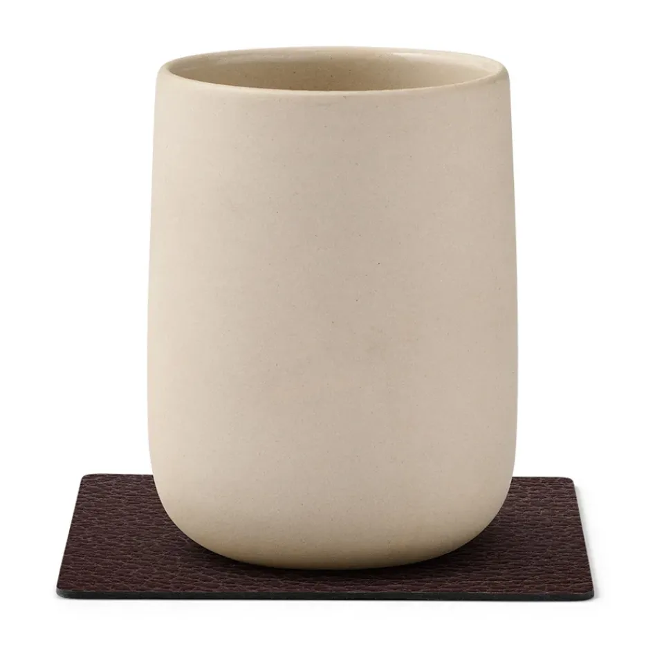 LIND DNA Bull coaster square, Brown Online