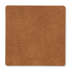LIND DNA Bull coaster square, Nature BeigeBrown Hot