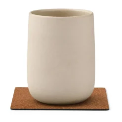 LIND DNA Bull coaster square, Nature BeigeBrown Hot