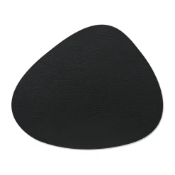 LIND DNA Bull placemat reversible curve L 1 pcs, Warm grey-black GreyBlack Outlet