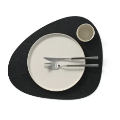LIND DNA Bull placemat reversible curve L 1 pcs, black-brown BrownBlack Outlet