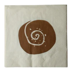 DBKD Bulle paper napkins 20-pack, Cream-Brown, 33x33 cm BeigeBrown Hot