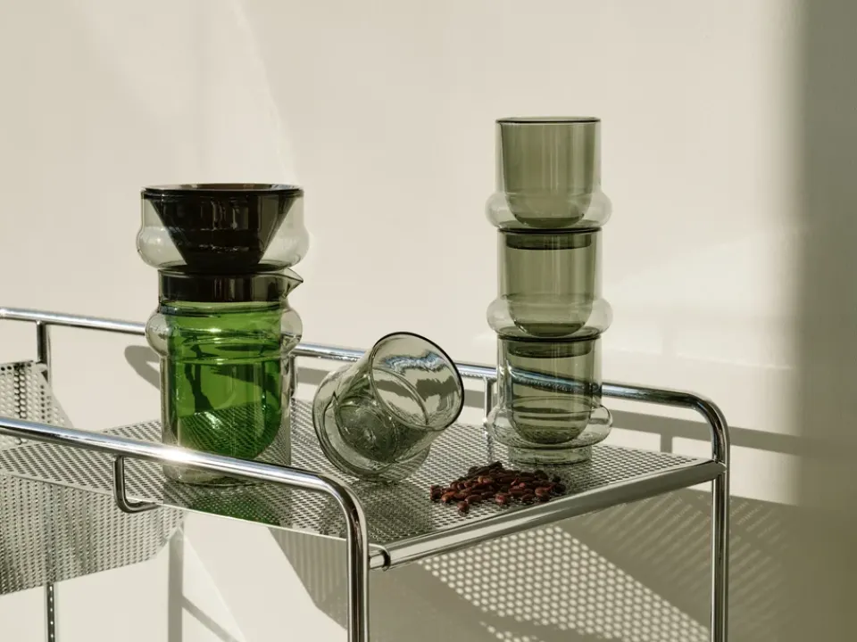 Tom Dixon Bump carafe & filter set 40 cl, Green GreyGreen Discount