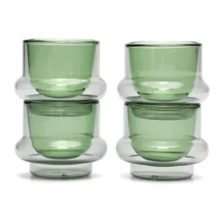 Tom Dixon Bump espresso cup 5 cl 4-pack, Green GreyGreen