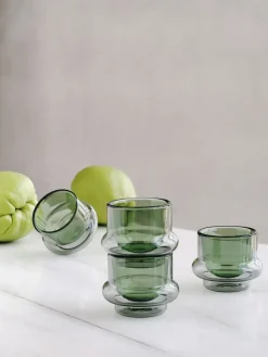 Tom Dixon Bump espresso cup 5 cl 4-pack, Green GreyGreen
