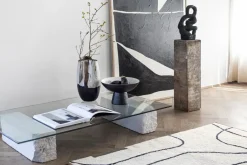 Mette Ditmer By Hand bowl on foot Ø31.5x20 cm, Off- White Discount