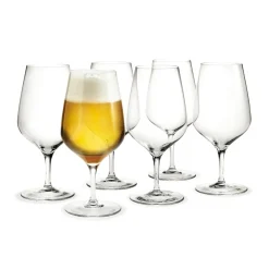 Holmegaard Cabernet beer glass 64 cl 6 pack, Clear Transparent