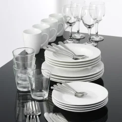 Aida Café serviette set 40 pieces, 40 pieces White Best