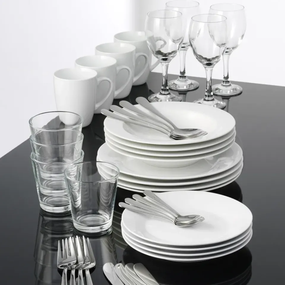 Aida Café serviette set 40 pieces, 40 pieces White Best