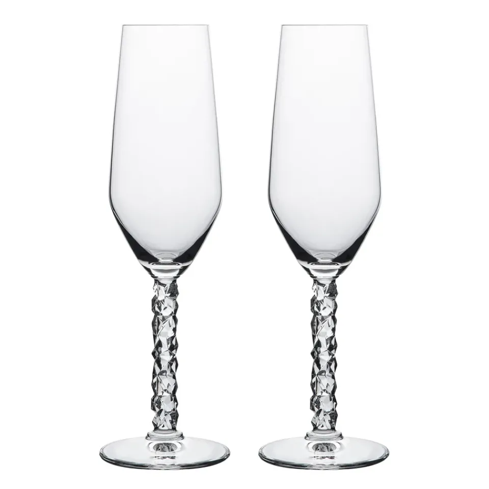 Orrefors Carat champagne glass 24 cl 2-pack, Clear Transparent Outlet