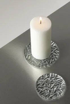 Orrefors Carat coaster Ø10 cm 2-pack, Clear Transparent Outlet