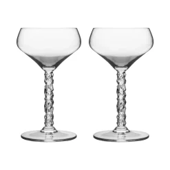 Orrefors Carat cocktail glass 2-pack, Clear Transparent Discount