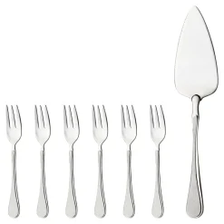 Hardanger Bestikk Carina cake set 7 pcs, stainless steel Silver-coloured