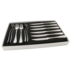 Hardanger Bestikk Carina meat cutlery set 12 pcs, stainless steel Silver-coloured New