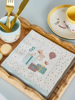 Bloomingville Celebrate paper napkin 20-pack, Blue Sale