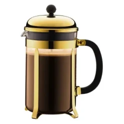 Bodum Chambord coffee press gold, 12 cups Gold-coloured Clearance
