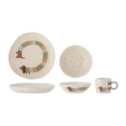 Bloomingville Charlie dinner set 3 pieces, -white Blue Discount