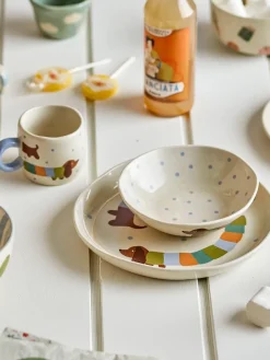 Bloomingville Charlie dinner set 3 pieces, -white Blue Discount