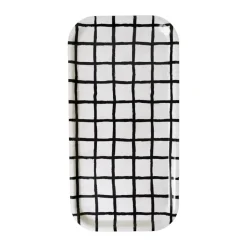 Fine Little Day Checkered tray 22x43 cm, Black-white BlackWhite