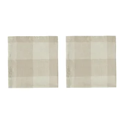 OYOY Chess napkin 2-pack, Clay Beige New