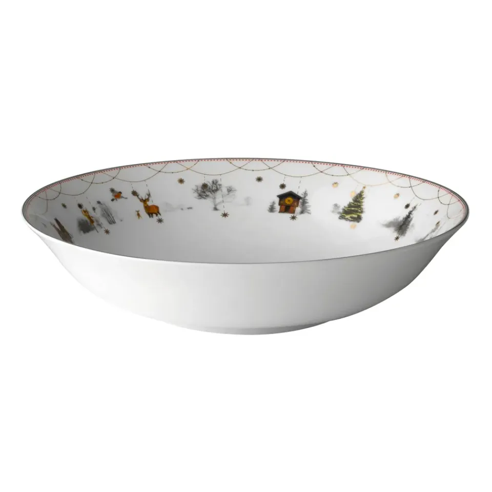 Wik & Walsøe Christmas morning serving bowl low , Ø27 cm MultiWhite Sale