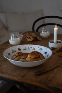 Wik & Walsøe Christmas morning serving bowl low , Ø27 cm MultiWhite Sale