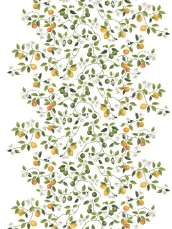 Arvidssons Textil Citrusträdet oilcloth, Green-green WhiteGreen Discount