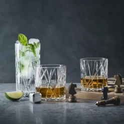 Orrefors City Double Old Fashioned glas 4-pack, 34 cl Transparent Outlet