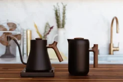 Fellow Clara French press, Walnut BlackBrown