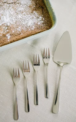 Dorre Classic dessert forks 6-pack, Silver Silver-coloured New