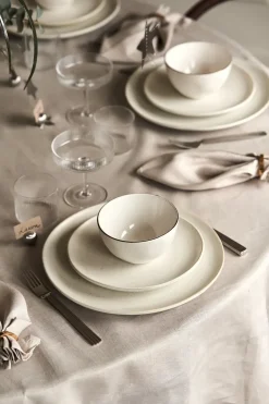 Scandi Living Clean linen table cloth 145x350 cm , Greige BeigeGrey Clearance