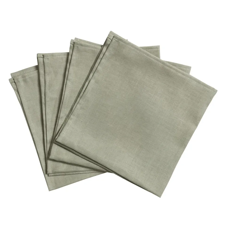 Scandi Living Clean serviettes 45 x 45 cm 4-pack, dusty Green Clearance